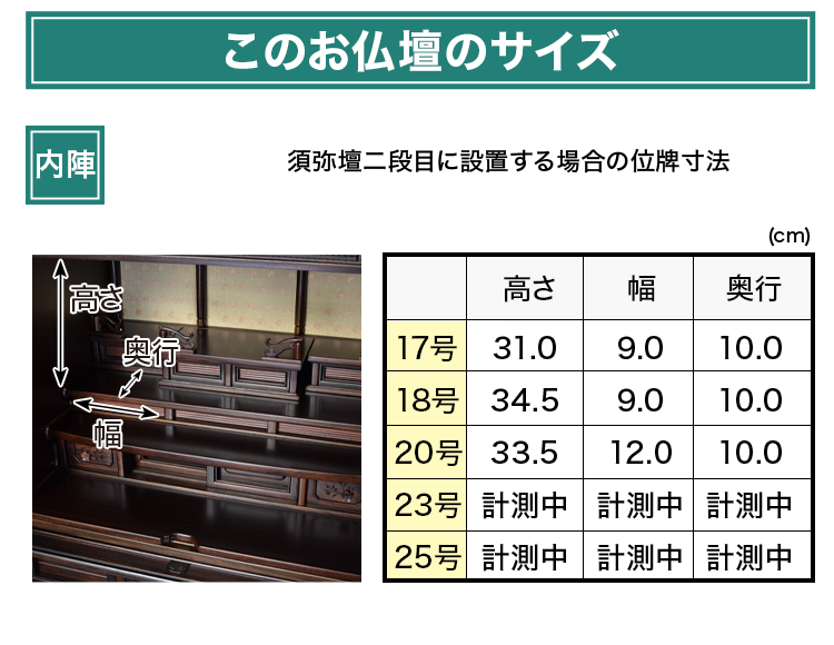 なごみ 本ケヤキ・紫檀・黒檀・シャム柿・ウォールナット 17～25号