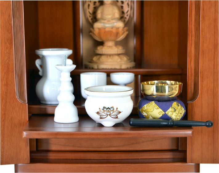 上置きモダン仏壇 慈愛 15号 ライトブラウン・紫檀・ナチュラル | 仏壇