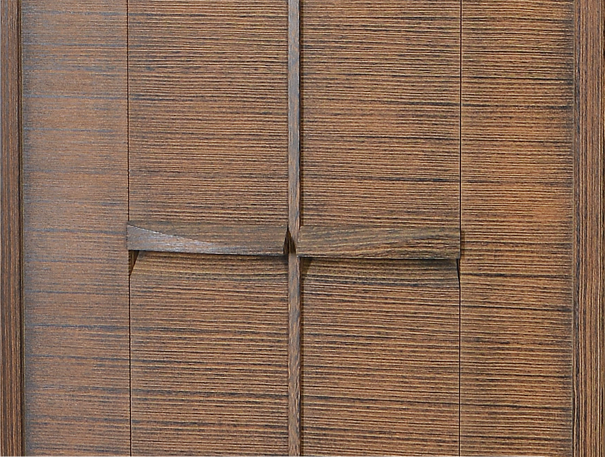 極細柾目厚板貼りの扉