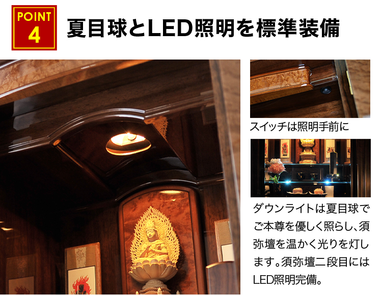 LED照明を標準装備