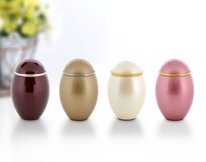 ミニ骨壷【ココス ワイン・ゴールド・パールホワイト・メタリック