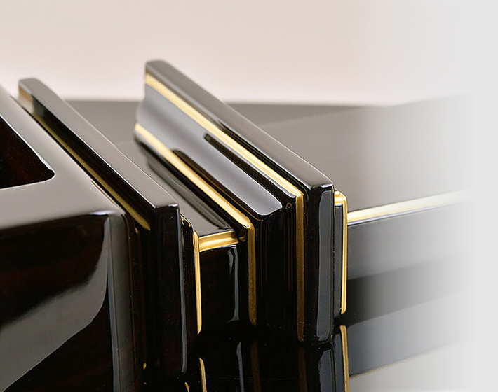 唐木位牌【唐木漆位牌 京の梅 漆仕上げ 黒檀 本金粉仕上げ 3.5寸～5.5