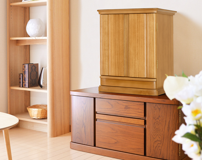 祖霊舎【高尚(たかなお) 21号】神徒壇祖霊舎 モダン 上置き 霊璽 御霊