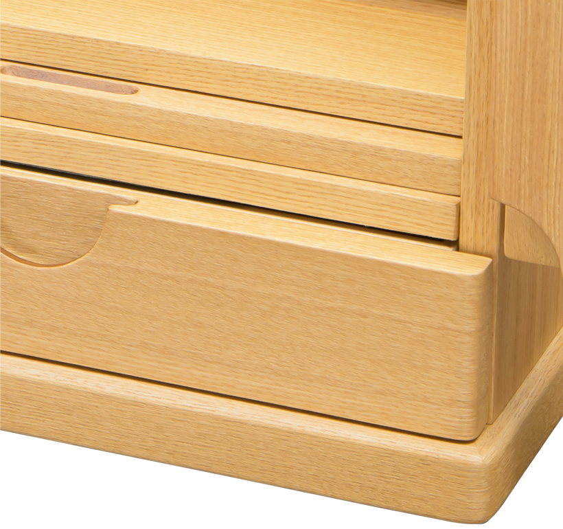 安全面と優しい雰囲気を持たせた丸いフォルム