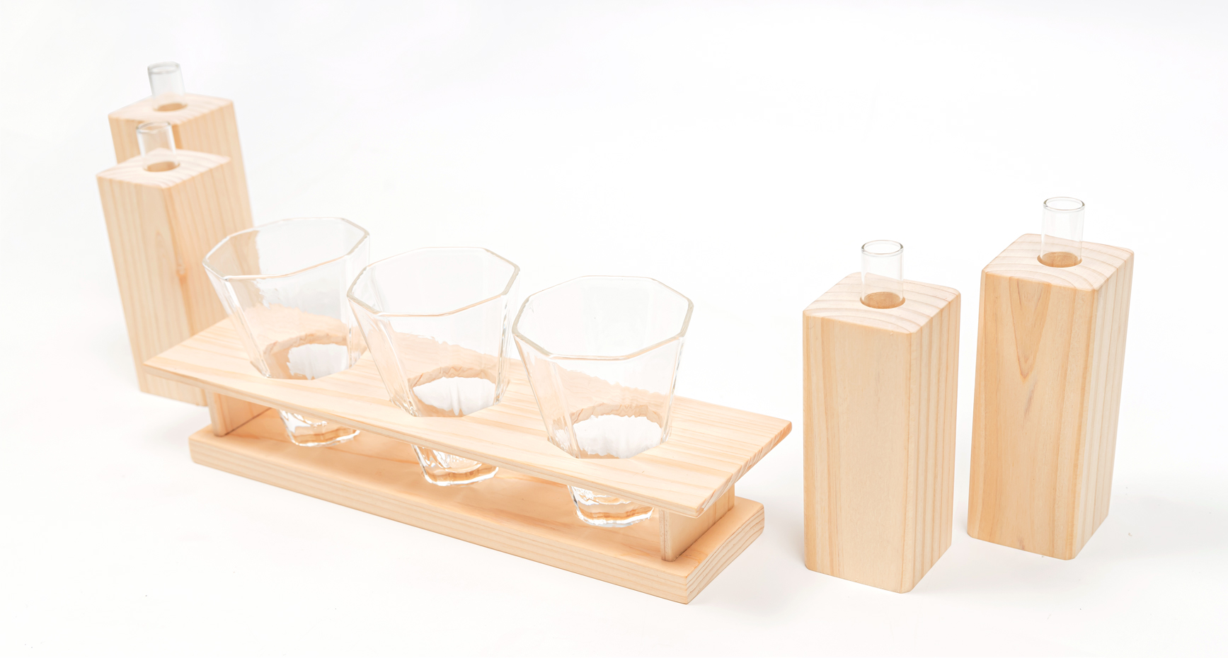 ひのきとガラスの美しい融合