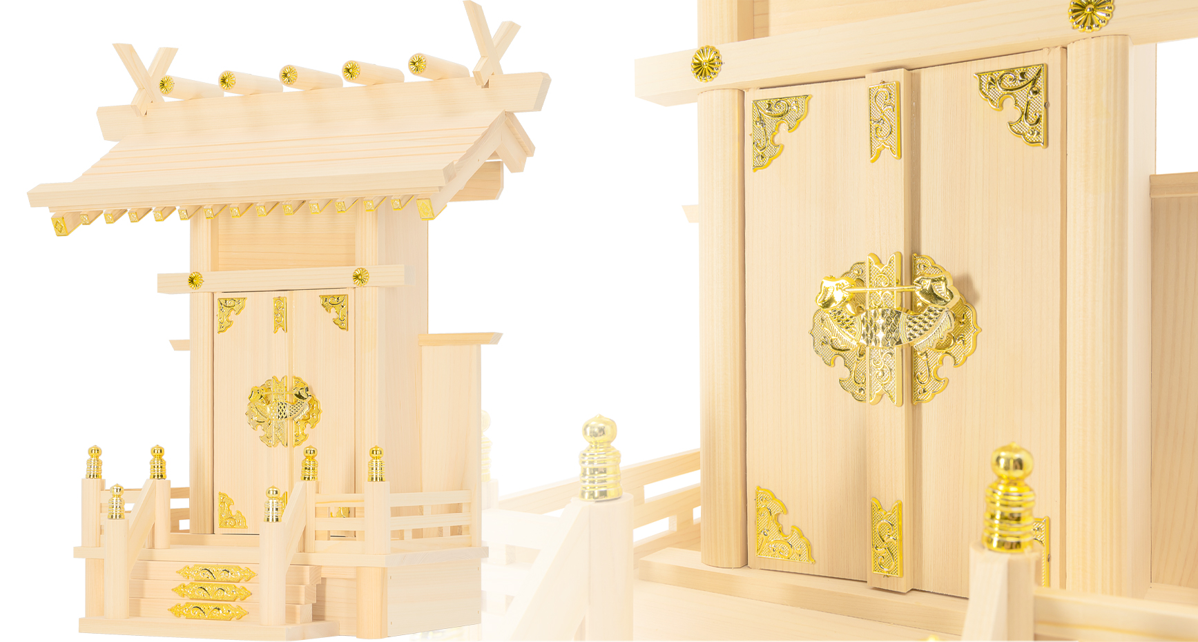 東濃桧製の国産の神棚